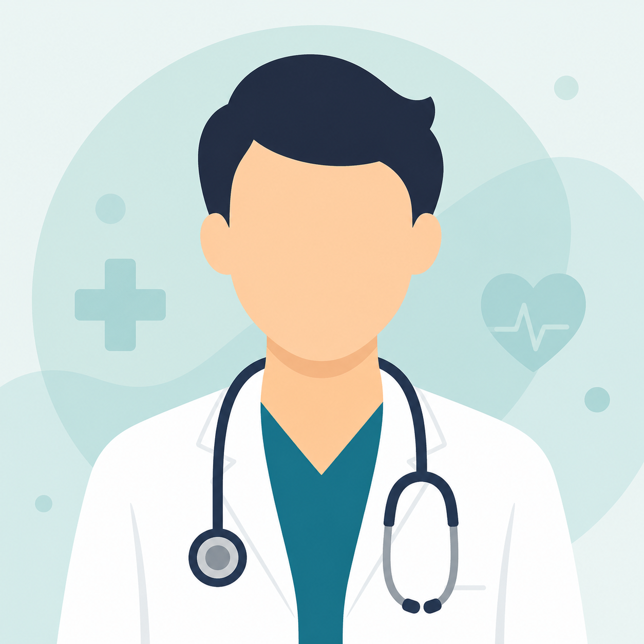 Doctor illustration representing mental health care at Dr H N Roy Mental Clinic